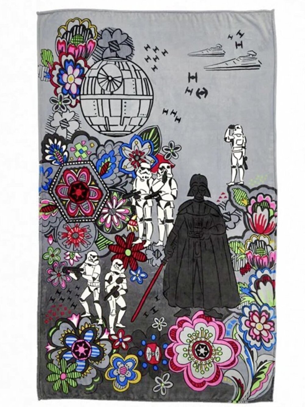 NWT Vera Bradley Plush Throw Blanket Star Wars Far Far Away RARE